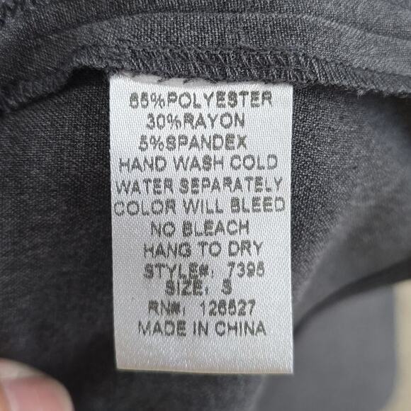 Vintage NWT Alythea Vest Jeweled Embellished Silver Button Gray Size SM Jeweled - Picture 10 of 12